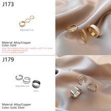 Load image into Gallery viewer, 3pcs/set Fashion Vintage Pearl Ring Simple Hollow Geometric Rings Women Jewelry Gift
