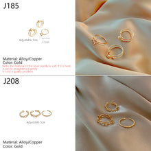 Load image into Gallery viewer, 3pcs/set Fashion Vintage Pearl Ring Simple Hollow Geometric Rings Women Jewelry Gift
