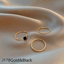 Load image into Gallery viewer, 3pcs/set Fashion Vintage Pearl Ring Simple Hollow Geometric Rings Women Jewelry Gift
