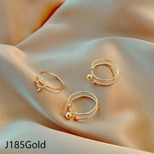 Load image into Gallery viewer, 3pcs/set Fashion Vintage Pearl Ring Simple Hollow Geometric Rings Women Jewelry Gift
