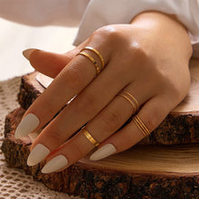 Load image into Gallery viewer, 10pcs/set Fashion Vintage Pearl Ring Simple Hollow Geometric Rings Women Jewelry Gift
