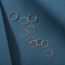 Load image into Gallery viewer, 10pcs/set Fashion Vintage Pearl Ring Simple Hollow Geometric Rings Women Jewelry Gift
