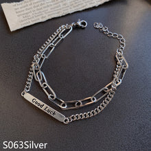 Load image into Gallery viewer, Korean Version Vintage Pearl Bracelet Titanium Steel Geometric Bracelet Elegant Jewelry Gift
