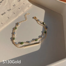 Load image into Gallery viewer, Korean Version Vintage Pearl Bracelet Titanium Steel Geometric Bracelet Elegant Jewelry Gift For Women
