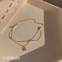 Load image into Gallery viewer, Korean Version Vintage Pearl Bracelet Titanium Steel Geometric Bracelet Elegant Jewelry Gift For Women
