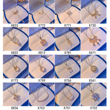 Load image into Gallery viewer, Korean Version Ins Titanium Steel Necklace Pearl Pendant Collarbone Chain Jewelry Accessories Gift
