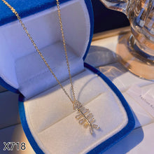 Load image into Gallery viewer, Korean Version Ins Titanium Steel Necklace Pearl Pendant Collarbone Chain Jewelry Accessories Gift
