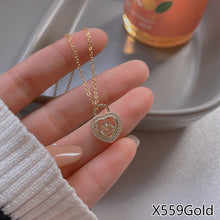 Load image into Gallery viewer, Fasion Women Vintage Titanium Steel Necklace Pearl Pendant Clavicle Chain Jewelry Accessories Gift
