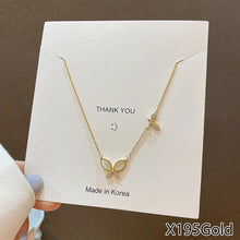 Load image into Gallery viewer, Fasion Women Vintage Titanium Steel Necklace Pearl Pendant Clavicle Chain Jewelry Accessories Gift
