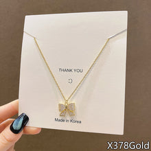 Load image into Gallery viewer, Fasion Women Vintage Titanium Steel Necklace Pearl Pendant Clavicle Chain Jewelry Accessories Gift

