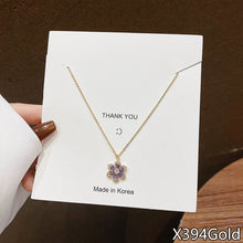 Load image into Gallery viewer, Fasion Women Vintage Titanium Steel Necklace Pearl Pendant Clavicle Chain Jewelry Accessories Gift
