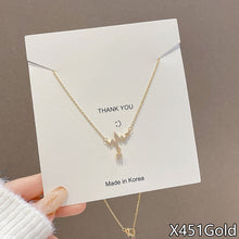 Load image into Gallery viewer, Fasion Women Vintage Titanium Steel Necklace Pearl Pendant Clavicle Chain Jewelry Accessories Gift
