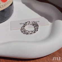 Load image into Gallery viewer, Fasion Women Hip Hop Vintage Rings Open Silver Ring Jewelry Accessories Gift
