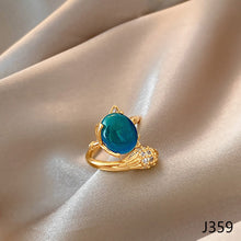 Load image into Gallery viewer, Fashion Diamond Ring Opening Adjust Simple Hollow Geometric Rings Women Jewelry Gift
