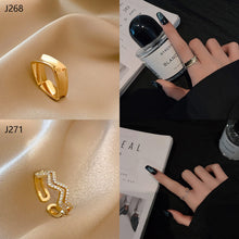Load image into Gallery viewer, Fashion Diamond Ring Opening Adjust Simple Hollow Geometric Rings Women Jewelry Gift
