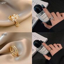 Load image into Gallery viewer, Fashion Diamond Ring Opening Adjust Simple Hollow Geometric Rings Women Jewelry Gift
