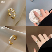 Load image into Gallery viewer, Fashion Diamond Ring Opening Adjust Simple Hollow Geometric Rings Women Jewelry Gift
