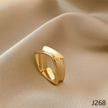 Load image into Gallery viewer, Fashion Diamond Ring Opening Adjust Simple Hollow Geometric Rings Women Jewelry Gift
