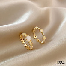 Load image into Gallery viewer, Fashion Diamond Ring Opening Adjust Simple Hollow Geometric Rings Women Jewelry Gift
