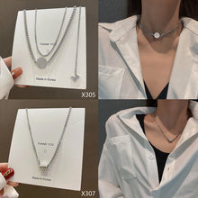 Load image into Gallery viewer, Stainless Steel Braided Chain Necklaces Men Women Necklace Hiphop Style Necklaces Fashion Jewelry For Couple
