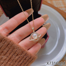 Load image into Gallery viewer, Fashion Titanium Steel Necklace Pendant Clavicle Chain Geometric Necklace Women Jewelry Gift
