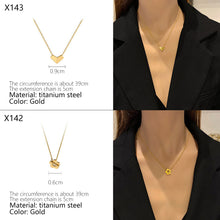 Load image into Gallery viewer, Fashion Titanium Steel Necklace Pendant Clavicle Chain Geometric Necklace Women Jewelry Gift
