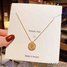 Load image into Gallery viewer, Fashion Titanium Steel Necklace Pendant Clavicle Chain Geometric Necklace Women Jewelry Gift
