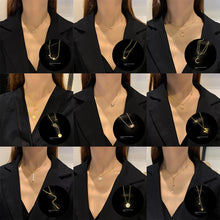 Load image into Gallery viewer, Fashion Titanium Steel Necklace Pendant Clavicle Chain Geometric Necklace Diamond Necklace Women Jewelry Gift

