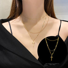 Load image into Gallery viewer, Fashion Titanium Steel Necklace Pendant Clavicle Chain Geometric Necklace Diamond Necklace Women Jewelry Gift

