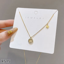 Load image into Gallery viewer, Fashion Titanium Steel Necklace Pendant Clavicle Chain Geometric Necklace Diamond Necklace Women Jewelry Gift
