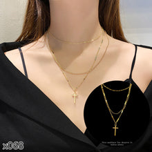Load image into Gallery viewer, Fashion Titanium Steel Necklace Pendant Clavicle Chain Geometric Necklace Diamond Necklace Women Jewelry Gift
