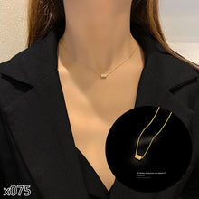 Load image into Gallery viewer, Fashion Titanium Steel Necklace Pendant Clavicle Chain Geometric Necklace Diamond Necklace Women Jewelry Gift
