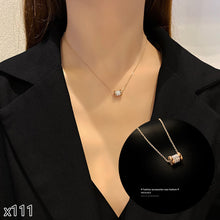 Load image into Gallery viewer, Fashion Titanium Steel Necklace Pendant Clavicle Chain Geometric Necklace Diamond Necklace Women Jewelry Gift
