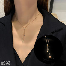 Load image into Gallery viewer, Fashion Titanium Steel Necklace Pendant Clavicle Chain Geometric Necklace Diamond Necklace Women Jewelry Gift
