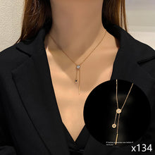 Load image into Gallery viewer, Fashion Hollow Diamond Inlaid Zircon Charm Necklace Jewelry For Women Girls Jewelry Gift
