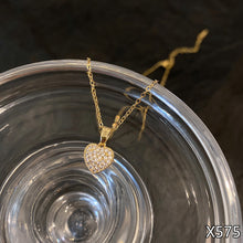 Load image into Gallery viewer, Fashion Hollow Diamond Inlaid Zircon Charm Necklace Jewelry For Women Girls Jewelry Gift
