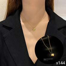 Load image into Gallery viewer, Fashion Hollow Diamond Inlaid Zircon Charm Necklace Jewelry For Women Girls Jewelry Gift
