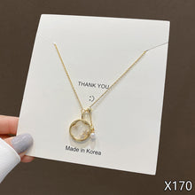 Load image into Gallery viewer, Fashion Hollow Diamond Inlaid Zircon Charm Necklace Jewelry For Women Girls Jewelry Gift
