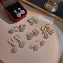 Load image into Gallery viewer, Fashion S925 Silver Needle Dazzling Color Pearl Earrings Earrings Earrings For Women Girls Jewelry Gift
