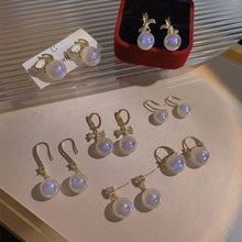 Load image into Gallery viewer, Fashion S925 Silver Needle Dazzling Color Pearl Earrings Earrings Earrings For Women Girls Jewelry Gift
