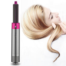 Load image into Gallery viewer, 5 In 1 Hot Air Comb Aluminum Alloy Hair Straightener Automatic Perm Curling Iron Electric Hair Dryer Creative Hair Style Tools
