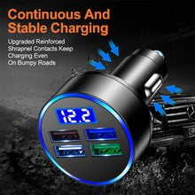 Load image into Gallery viewer, 4usb With Digital Display Car Charger With Voltage Detection Car Charger Multi-port Car Charger

