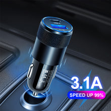 Load image into Gallery viewer, 3.1A 15W USB+PD Metal Car Charger Aluminum Alloy Car Charger Mobile Phone Car Charger
