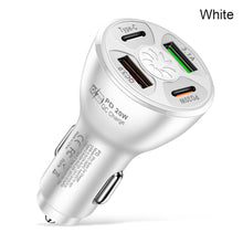 Load image into Gallery viewer, Four Port Car Charger PD QC3.0 3.1A 2USB Type-c Fast Car Charger Car Charger
