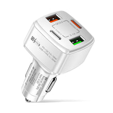 Load image into Gallery viewer, PD+type-c Qc3.0 18w Usb Fast Car Charger Car Charger One Drag Four Flash Car Charger
