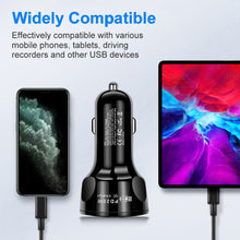 Load image into Gallery viewer, PD +Type-c Car Charger QC3.0 USB 3.1A Fast Charge Car Charger Car Charger One for Four Multi-Port Car Charger

