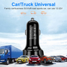 Load image into Gallery viewer, PD +Type-c Car Charger QC3.0 USB 3.1A Fast Charge Car Charger Car Charger One for Four Multi-Port Car Charger
