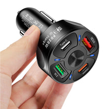 Load image into Gallery viewer, PD +Type-c Car Charger QC3.0 USB 3.1A Fast Charge Car Charger Car Charger One for Four Multi-Port Car Charger
