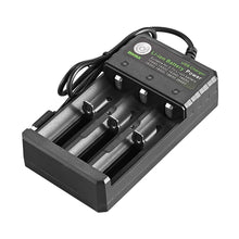 Load image into Gallery viewer, 18650 Lithium Battery Charger 3 Slots Usb Charging Stand 3 Sections Li-ion Amplifier 3.7v4.2v Independent Charging
