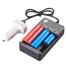 Load image into Gallery viewer, 18650 Lithium Battery Charger 3 Slots Usb Charging Stand 3 Sections Li-ion Amplifier 3.7v4.2v Independent Charging
